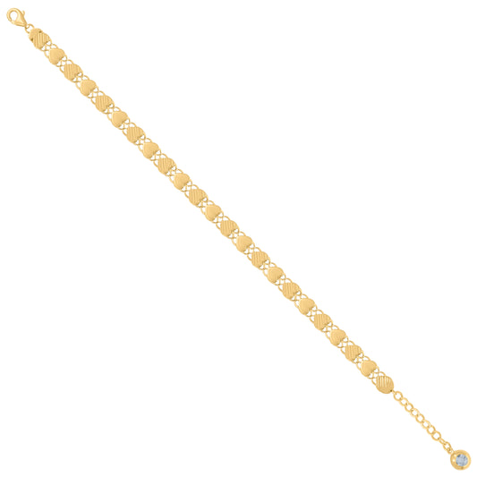 10Kt Gold Turkish Bracelet 8"