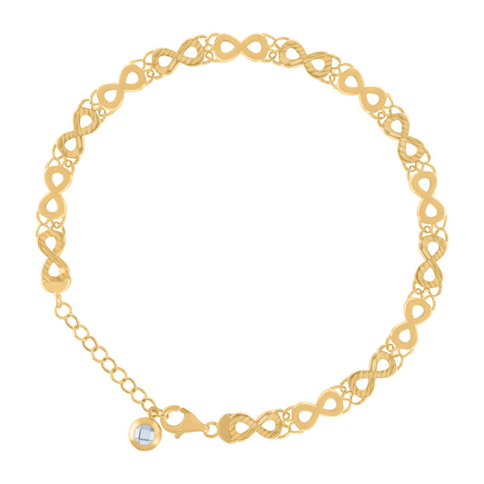 10Kt Gold Turkish Bracelet 8"