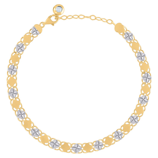 10Kt Gold Turkish Bracelet 8"