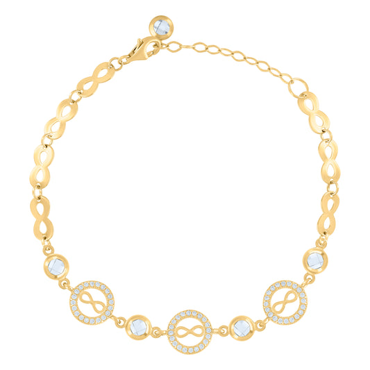 10Kt Gold Turkish Bracelet 8"