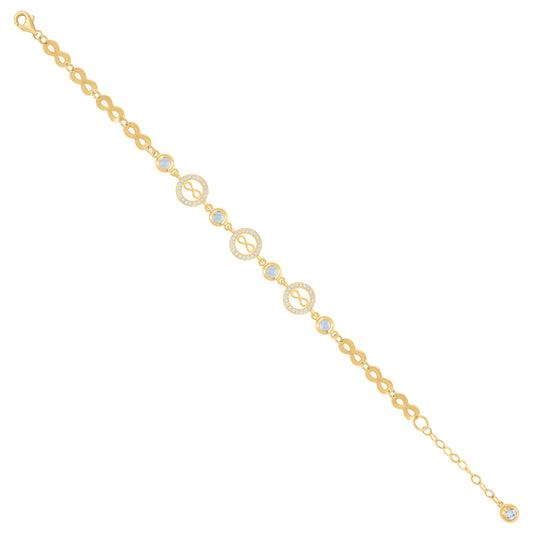 10Kt Gold Turkish Bracelet 8"