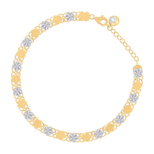 10Kt Gold Turkish Bracelet 8"