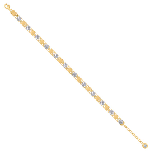 10Kt Gold Turkish Bracelet 8"