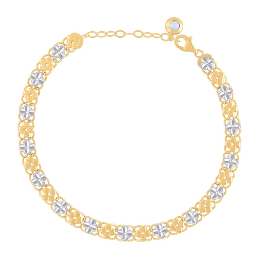 10Kt Gold Turkish Bracelet 8"