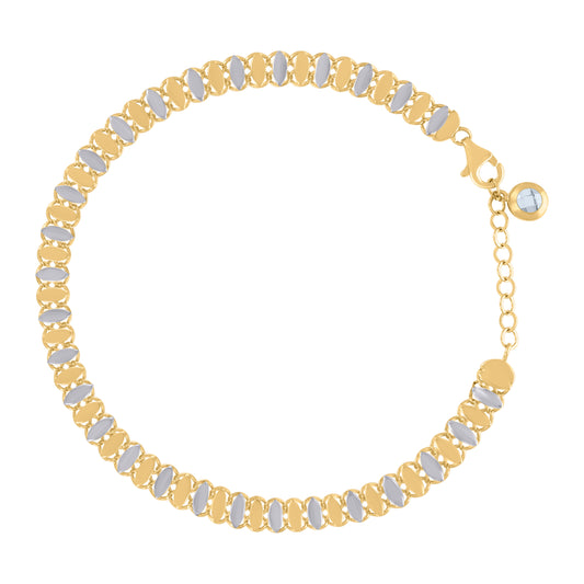 10Kt Gold Turkish Bracelet 8"