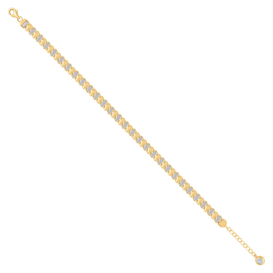 10Kt Gold Turkish Bracelet 8"