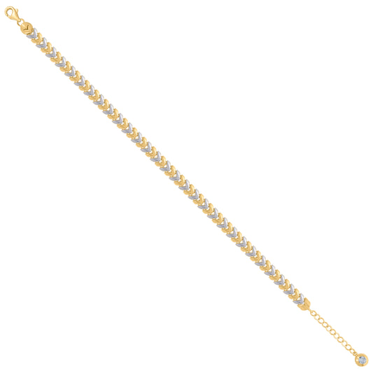 10Kt Gold Turkish Bracelet 8"