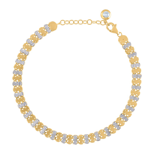 10Kt Gold Turkish Bracelet 8"