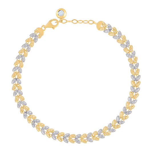 10Kt Gold Turkish Bracelet 8"
