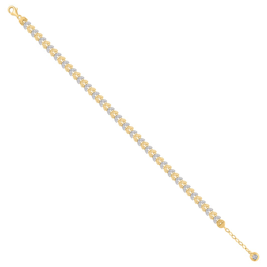 10Kt Gold Turkish Bracelet 8"