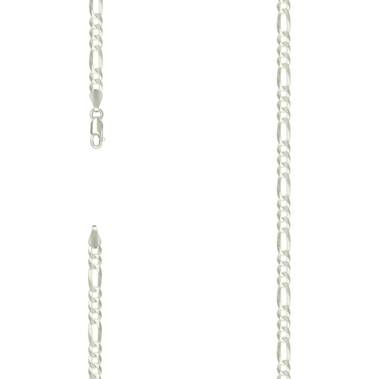 925 Silver Super Flat Figaro Chain 4.9mm
