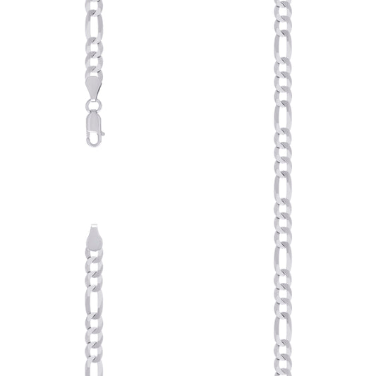 925 Silver Super Flat Figaro Chain 5.6mm