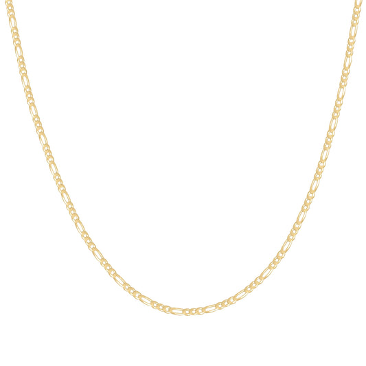 925 Silver Super Flat Figaro Chain 2.3mm