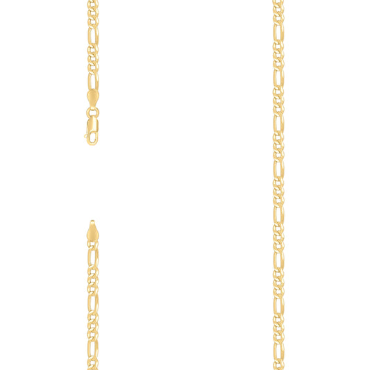 925 Silver Super Flat Figaro Chain 3.9mm