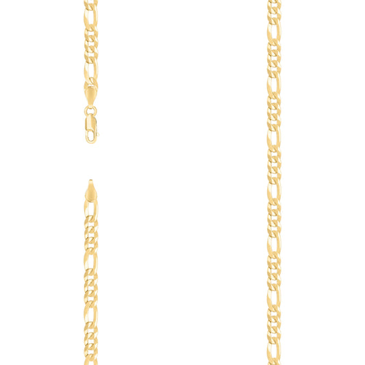 925 Silver Super Flat Figaro Chain 4.9mm