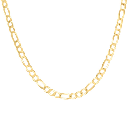 925 Silver Super Flat Figaro Chain 6.6mm