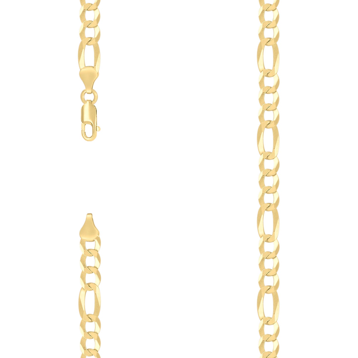 925 Silver Super Flat Figaro Chain 6.6mm