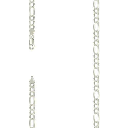925 Silver Super Flat Figaro Chain 5.6mm