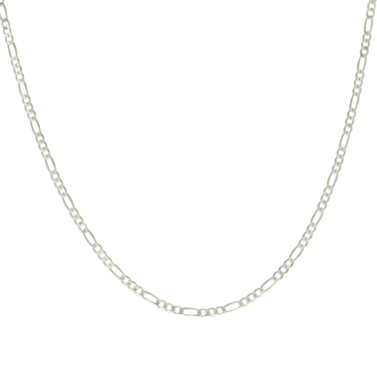 925 Silver Solid Classic Figaro 3.0mm