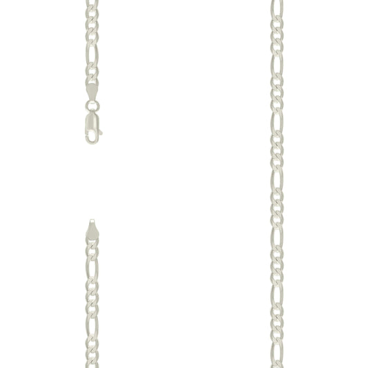 925 Silver Solid Classic Figaro 5.0mm