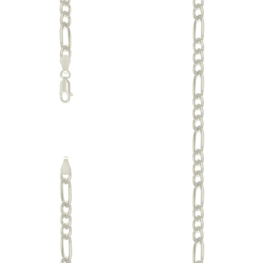 925 Silver Solid Classic Figaro 6.0mm