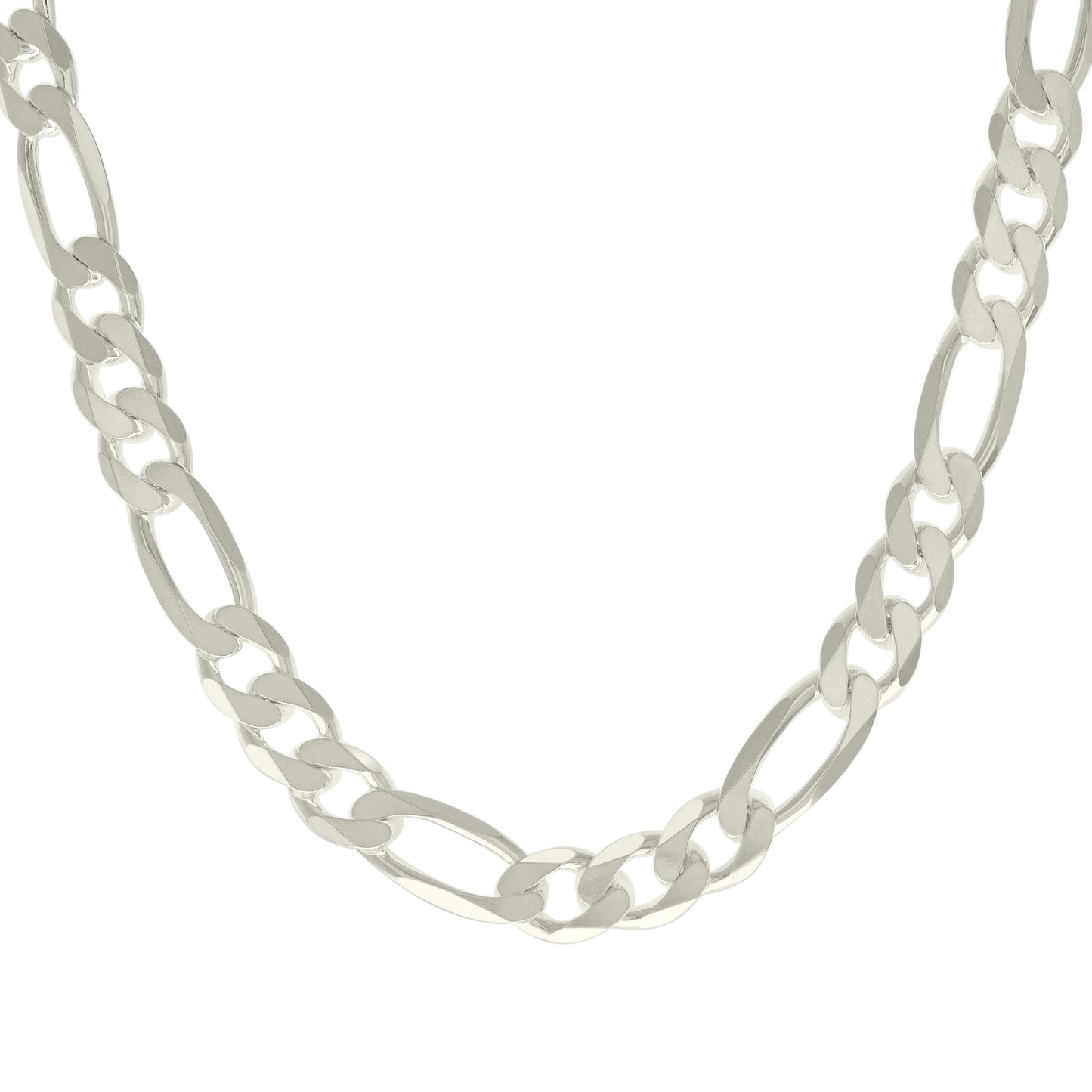 925 Silver Solid Classic Figaro 13.0mm