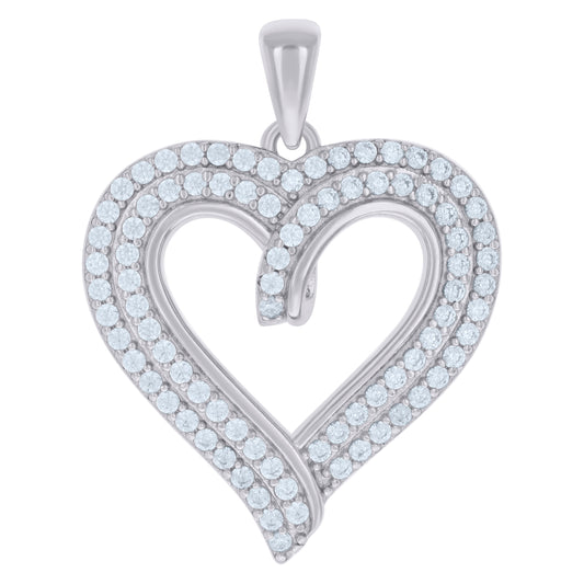 925 Sterling Silver Cz Pendant