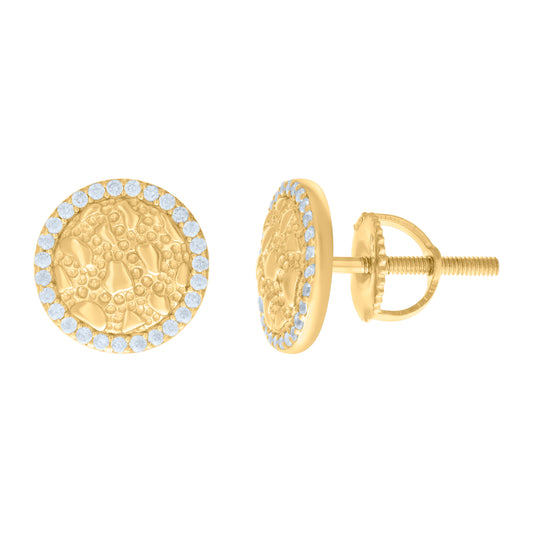 925 Sterling Silver Cz Earring