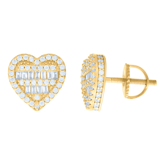 925 Sterling Silver Cz Earring