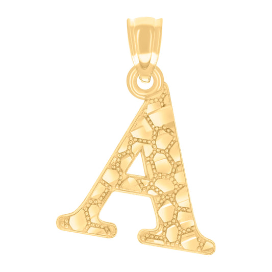 14Kt Gold Pendant Initial "A"