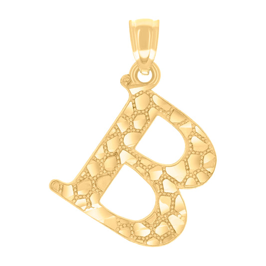 14Kt Gold Pendant Initial "B"