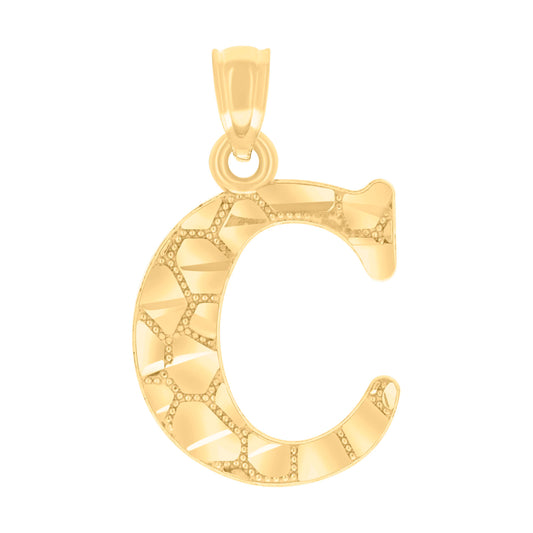 14Kt Gold Pendant Initial "C"