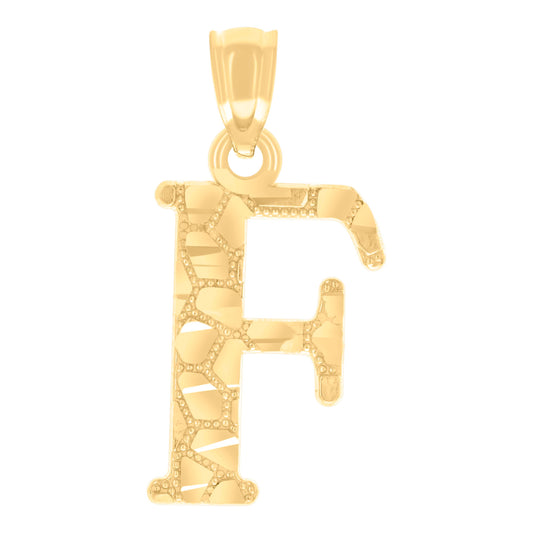 14Kt Gold Pendant Initial "F"