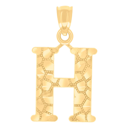 14Kt Gold Pendant Initial "H"