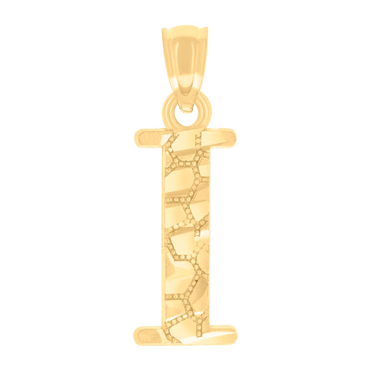 14Kt Gold Pendant Initial "I"
