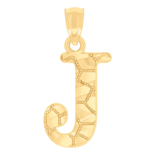14Kt Gold Pendant Initial "J"
