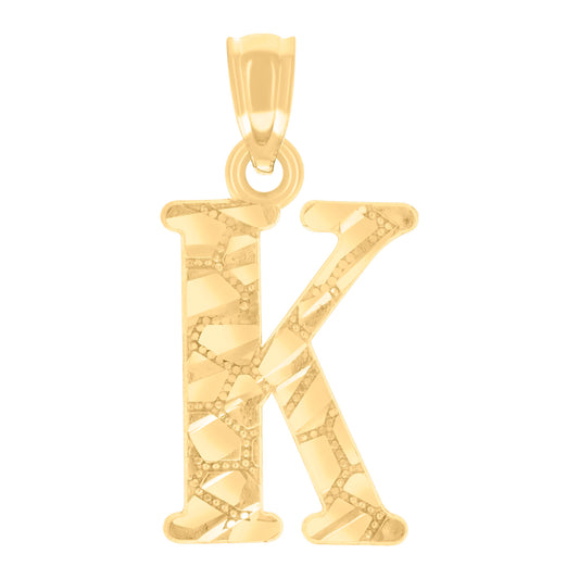 14Kt Gold Pendant Initial "K"