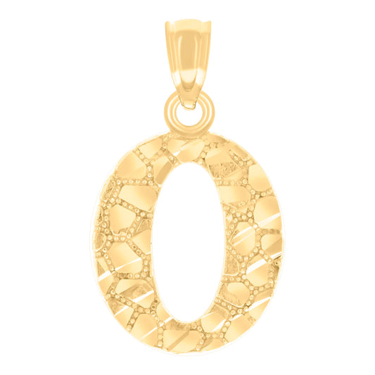 14Kt Gold Pendant Initial "O"
