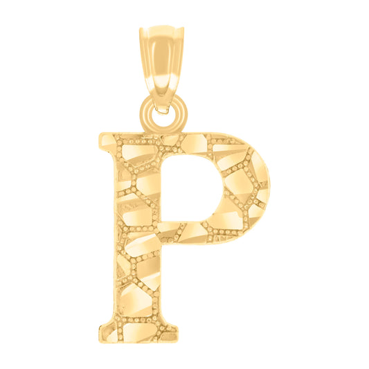 14Kt Gold Pendant Initial "P"