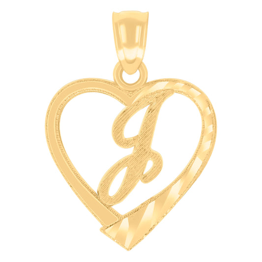 14Kt Gold Pendant Initial "J"