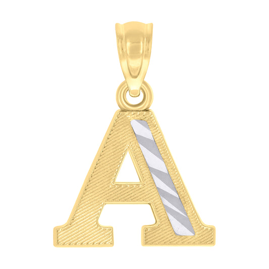 14Kt Gold Pendant Initial "A"