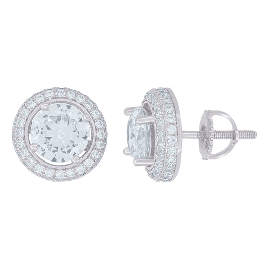 925 Sterling Silver 2.48Ctw Moissanite Earrings