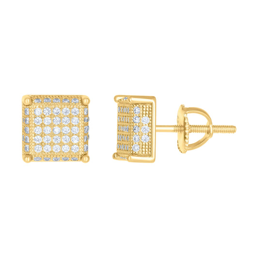 925 Sterling Silver 0.80Ctw Moissanite Earrings