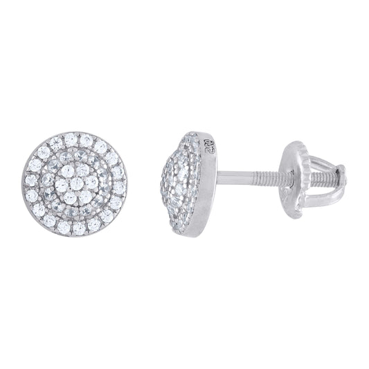 925 Sterling Silver 0.53Ctw Moissanite Earrings