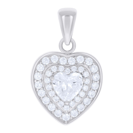 925 Sterling Silver Cz Pendant