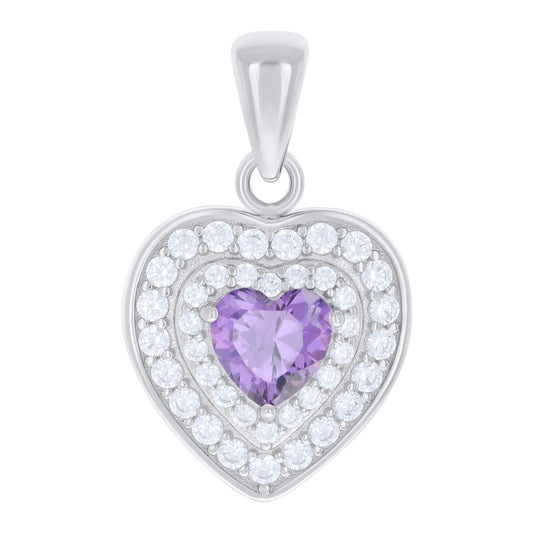 925 Sterling Silver Cz Pendant
