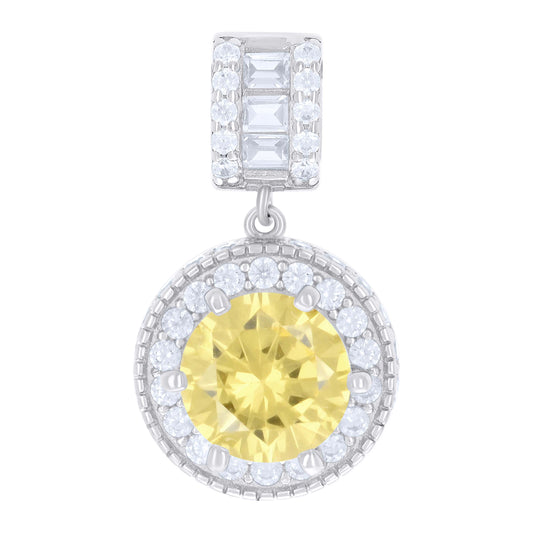 925 Sterling Silver Cz Pendant