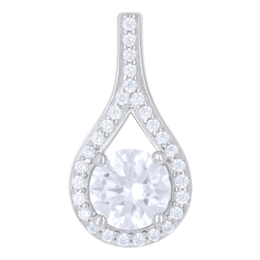 925 Sterling Silver Cz Pendant