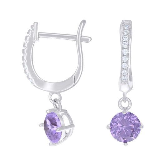 925 Sterling Silver Cz Earrings