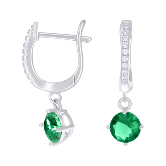 925 Sterling Silver Cz Earrings